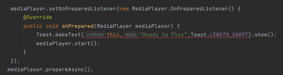 mediaPlayer.prepareAsync