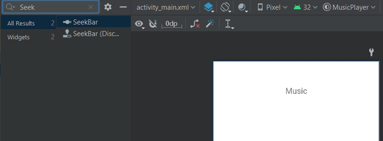 adding seekbar